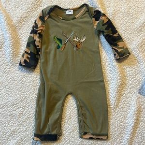 Boys hunting romper